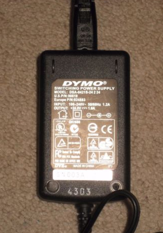 NEW DYMO 24V 1733232 DSA-0421S-24 OEM AC Power Adapter NEW DYMO 24V 1733232 DSA-0421S-24 OEM AC Power Adapter