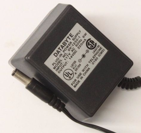 NEW Original Databyte DV-1230-1 Output 14V DC 220mA 5.5/2.1mA AC Power Supply Adapter Charger NEW Original Databyte DV-1230-1 Output 14V DC 220mA 5.5/2.1mA AC Power Supply Adapter Charger