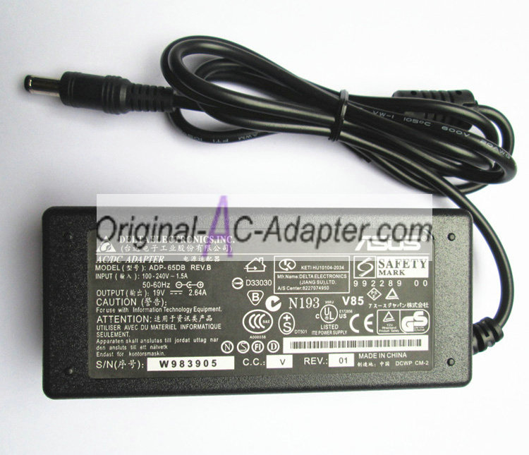 Asus 19V 2.64A For Asus S8 Power AC Adapter Asus 19V 2.64A For Asus S8 Power AC Adapter