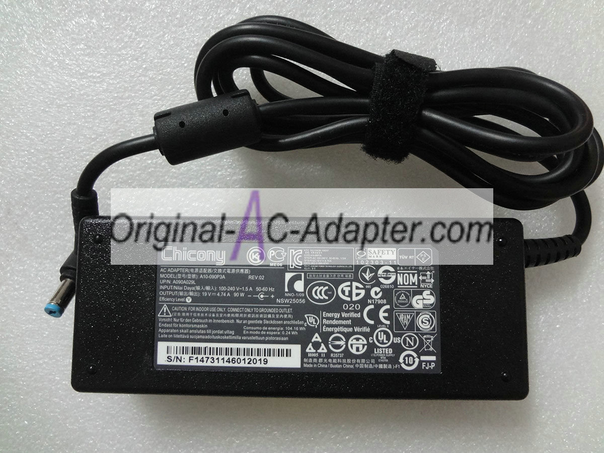 Chicony 19V 4.74A 5.5mm x 1.7mm Power AC Adapter Chicony 19V 4.74A 5.5mm x 1.7mm Power AC Adapter