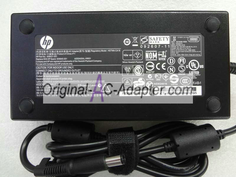 HP HSTNN-DA16 19.5V 10.3A Power AC Adapter HP HSTNN-DA16 19.5V 10.3A Power AC Adapter