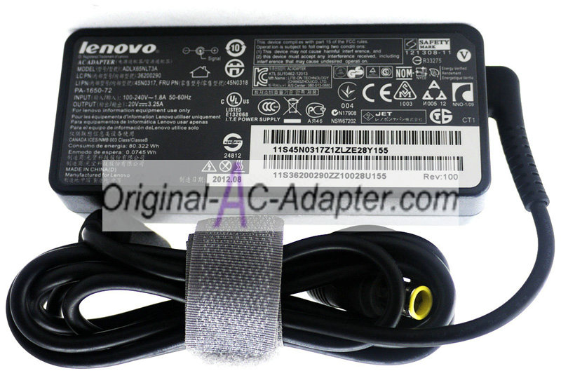 Lenovo 20V 3.25A For Lenovo ThinkPad Twist S230u 334727G Power AC Adapter Lenovo 20V 3.25A For Lenovo ThinkPad Twist S230u 334727G Power AC Adapter