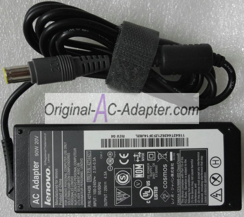 Lenovo 42T4433 20V 4.5A Power AC Adapter Lenovo 42T4433 20V 4.5A Power AC Adapter