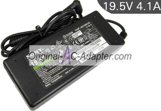 Sony 19.5V 4.1A 6.5mm x 4.4mm Power AC Adapter Sony 19.5V 4.1A 6.5mm x 4.4mm Power AC Adapter