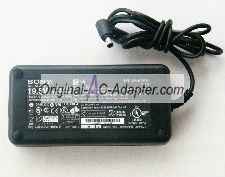 Sony 19.5V 7.7A 6.5mm x 4.4mm Power AC Adapter Sony 19.5V 7.7A 6.5mm x 4.4mm Power AC Adapter