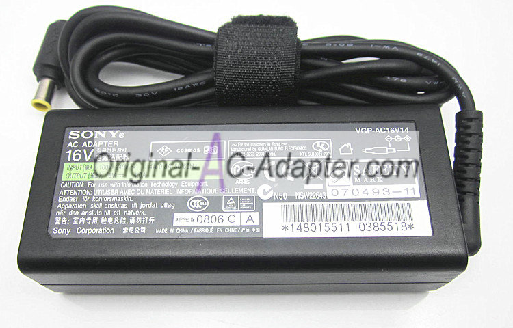 Sony 16V 4A 6.5mm x 4.4mm Power AC Adapter Sony 16V 4A 6.5mm x 4.4mm Power AC Adapter